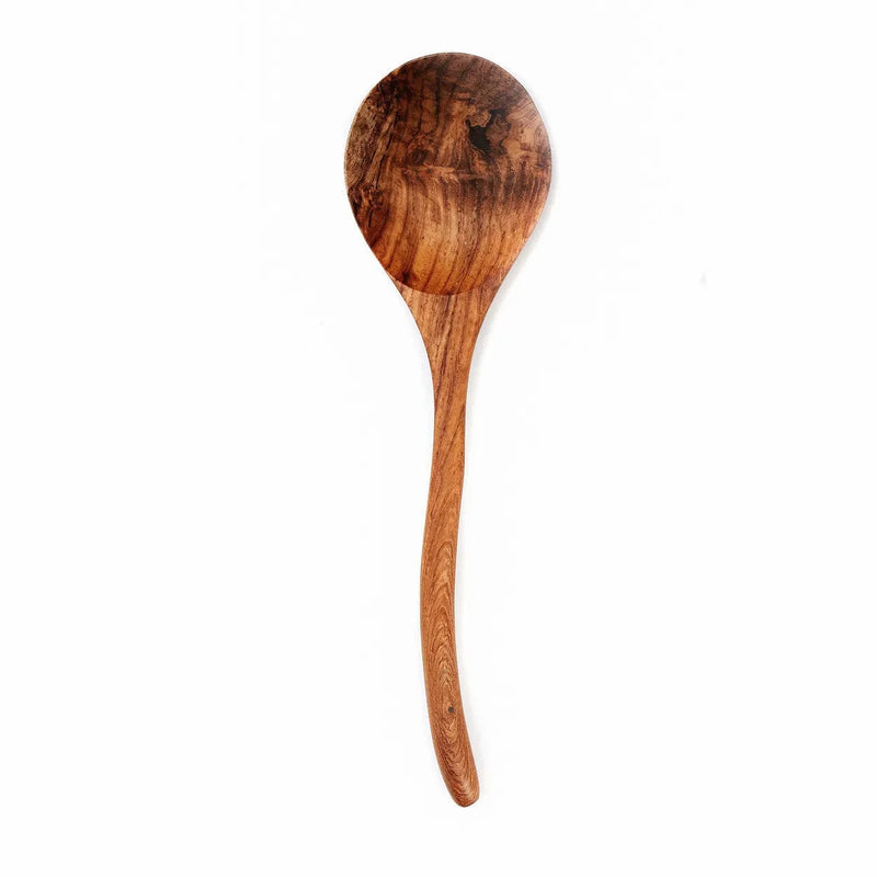 Cuillère en racine de teck – Finition naturelle
