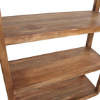 Étagère en bois de manguier brun à formes arrondies, 100x38 cm