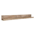 Étagère murale bois manguier 75x8 cm, brun patiné rustique texturé