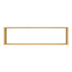 Étagère murale rectangulaire en bambou naturel 70x15 cm