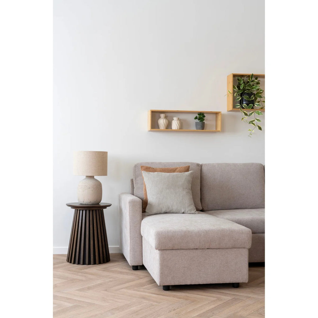 Étagère murale rectangulaire en bambou naturel 70x15 cm