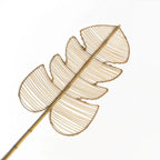 Feuille décorative en rotin naturel 120 cm à poser ou suspendre