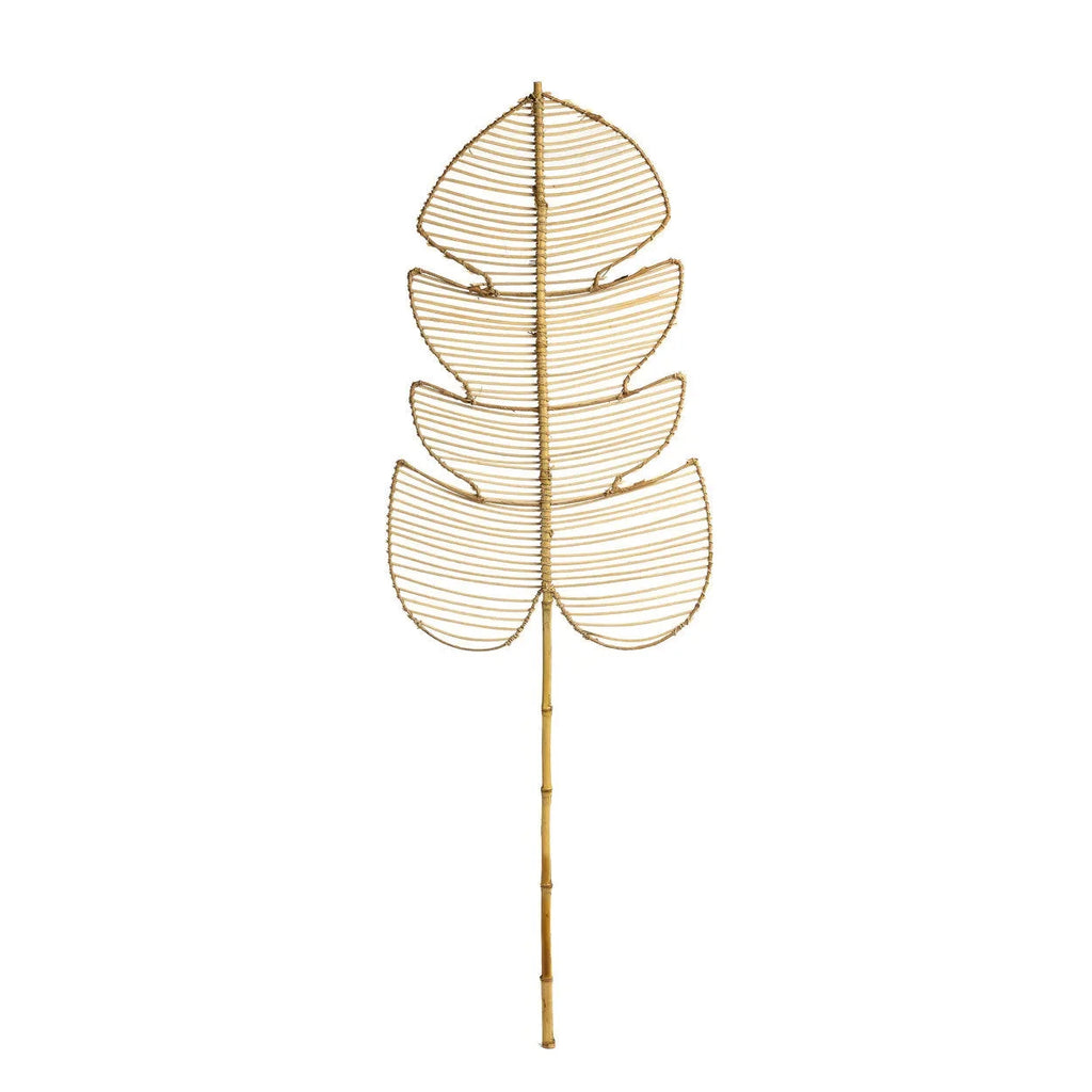 Feuille décorative en rotin naturel 120 cm à poser ou suspendre