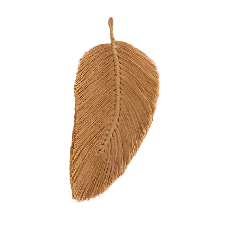 Feuille murale en macramé