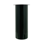 Tube cylindrique noir en métal avec bord plat pour le Guéridon en métal vert foncé