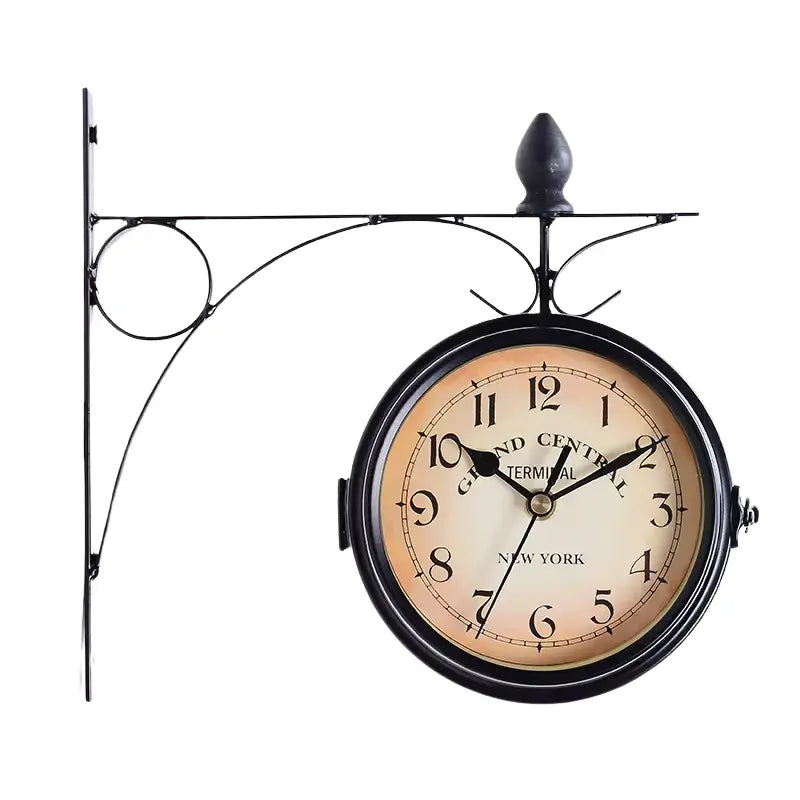 Horloge murale double face