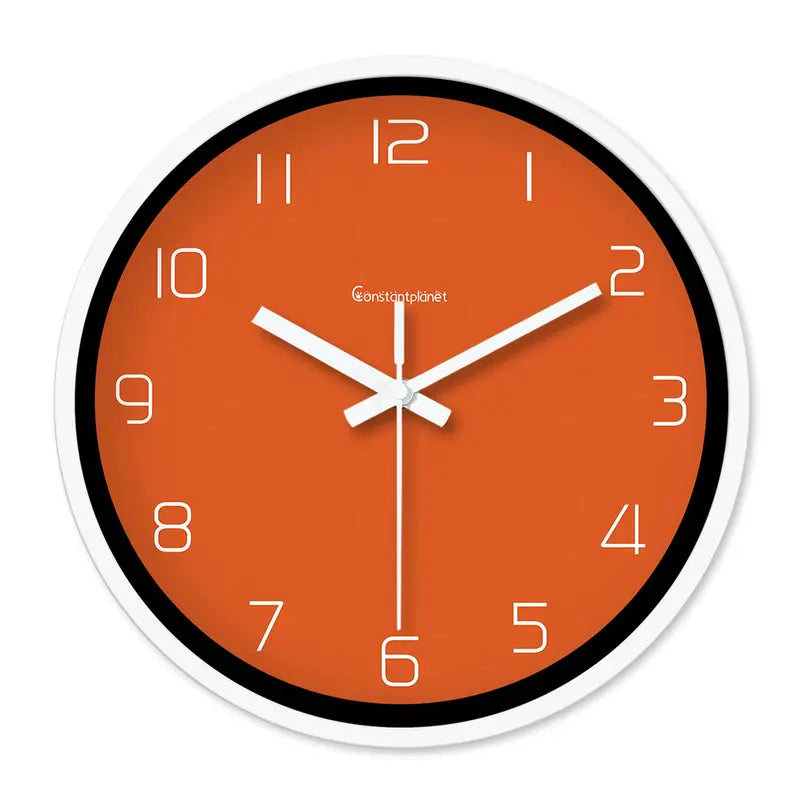 Horloge murale terracotta