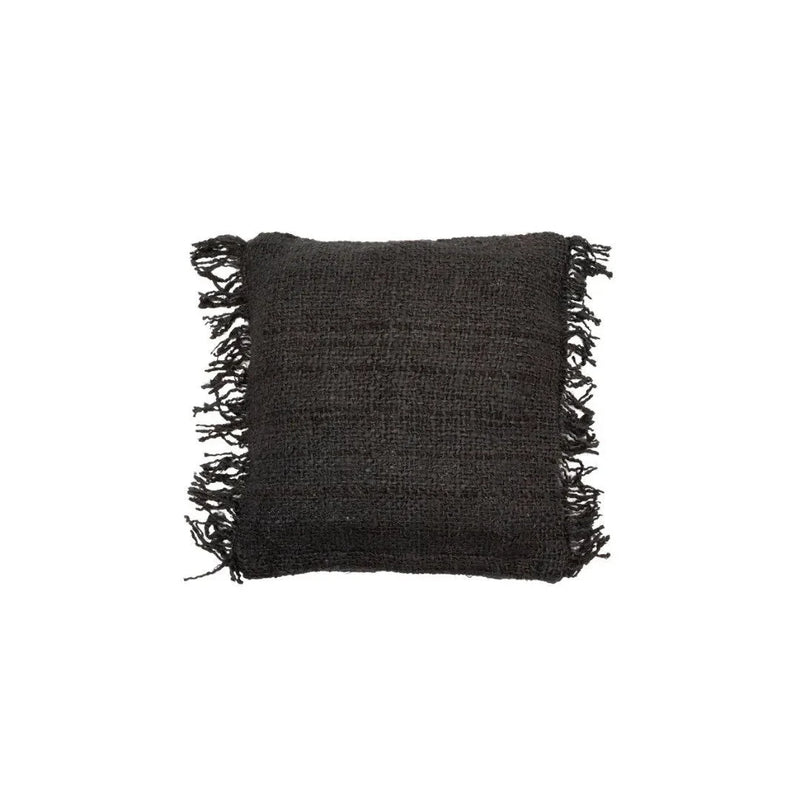 Housse de coussin en coton noir marine - 40x40 cm