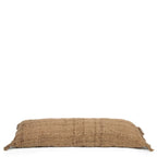 Housse de coussin rectangulaire marron en coton 35x100 cm, coussin ou stoppe-ventes