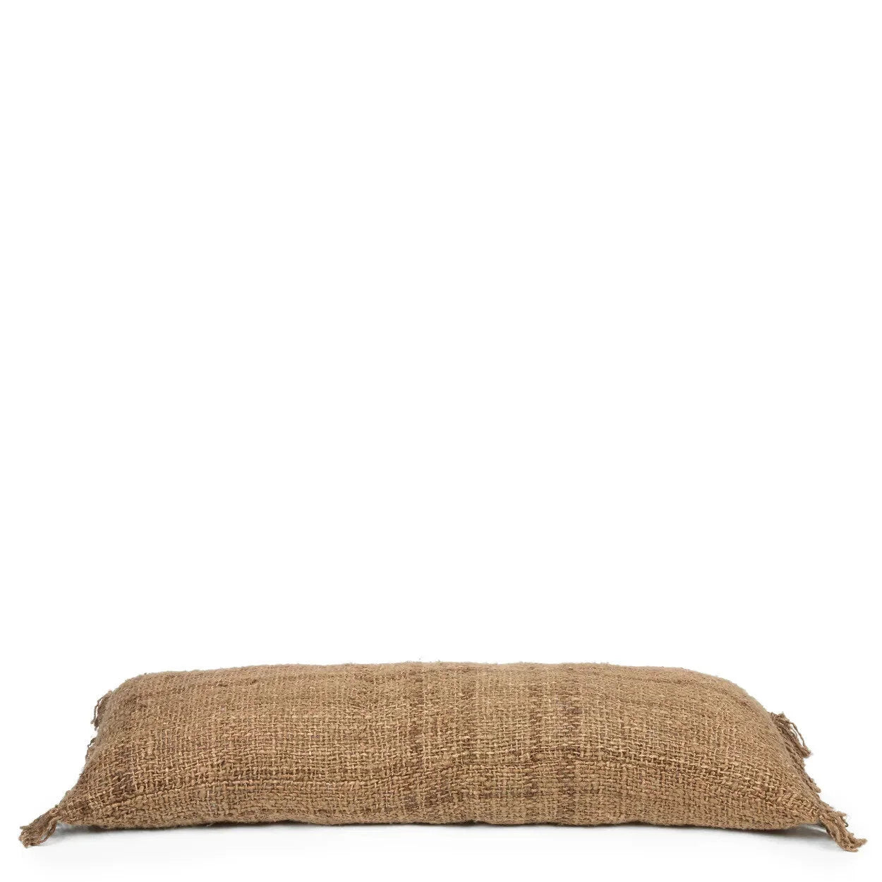 Housse de coussin rectangulaire marron en coton 35x100 cm, coussin ou stoppe-ventes