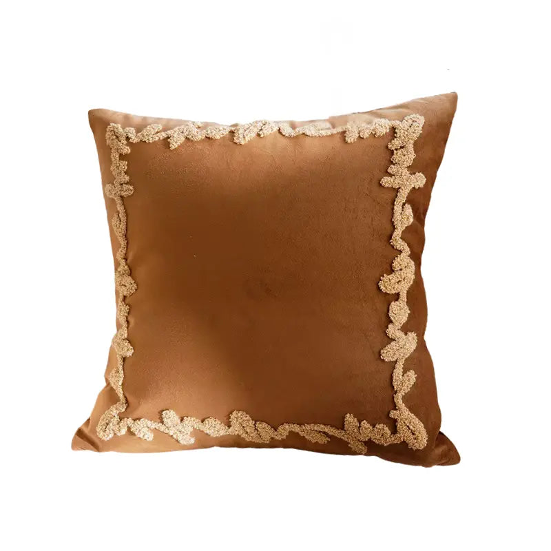 Housse de coussin 45x45 marron