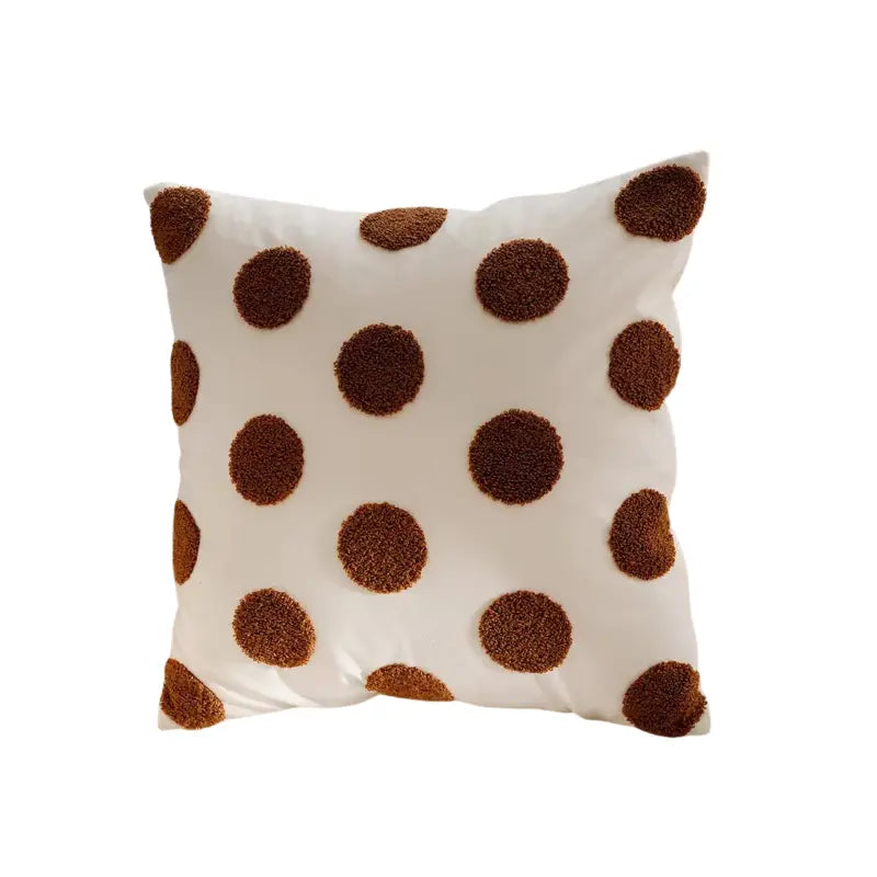 Housse de coussin à pois