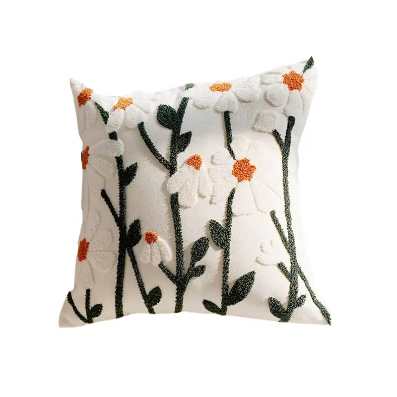 Housse de coussin fleur