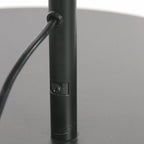 Base cylindrique noire mate pour lampadaire arc métal H190 cm
