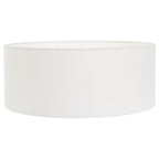 Abat-jour cylindrique blanc pour Lampadaire arc en métal H240 cm