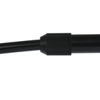 Câble noir avec connecteur rainuré pour Lampadaire arc métal ajouré noir bronze