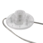Interrupteur à pied en plastique transparent avec câble électrique pour Lampadaire H240 cm