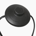 Interrupteur noir rond pour lampadaire avec deux fils, modèle Lampadaire arc en métal noir
