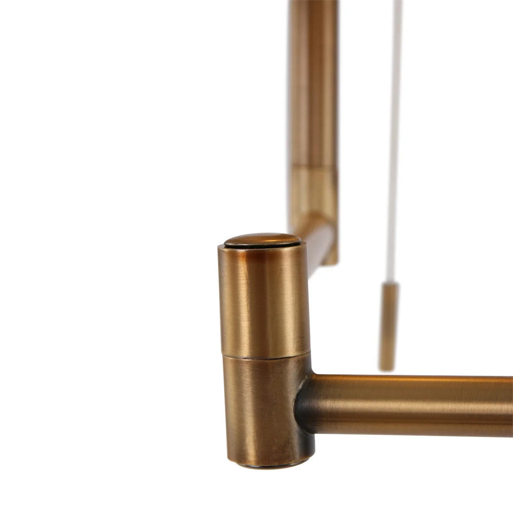 Robinet de remplissage en métal bronze avec chaîne de tirage pour Lampadaire en laiton brossé