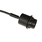 Support d’ampoule électrique noir en métal avec câble pour lampadaire à 3 bras courbés