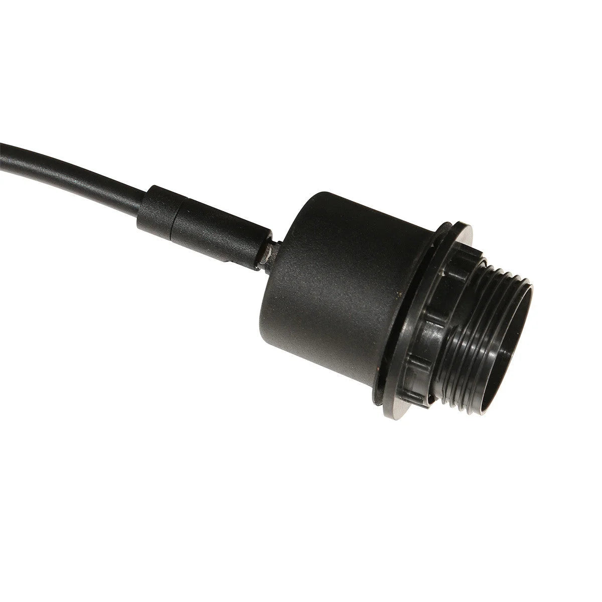 Support d’ampoule électrique noir en métal avec câble pour lampadaire à 3 bras courbés