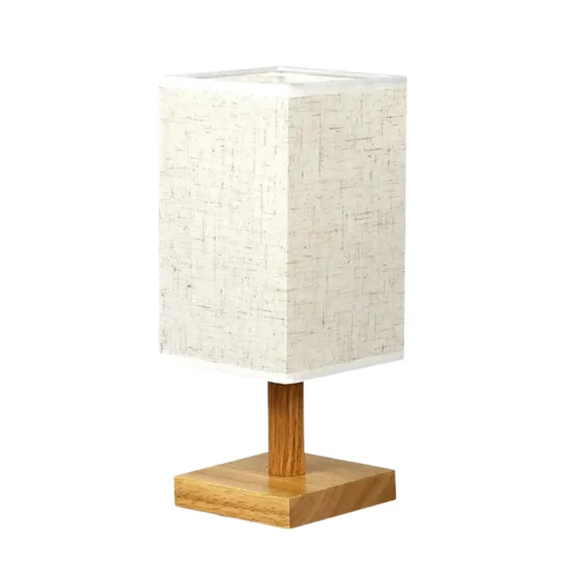 Lampe en bois carré