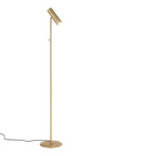 Lampe sur pied en métal doré finition laiton H150 cm