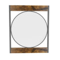 miroir bois et fer