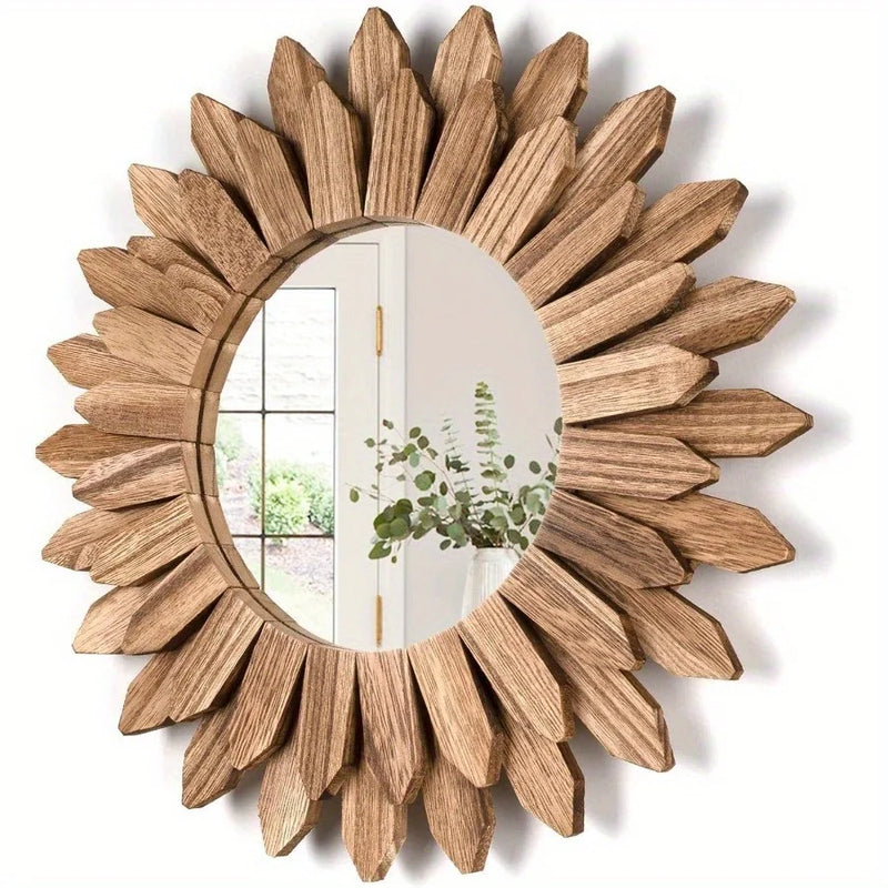 Miroir bois rustique