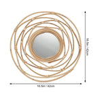 Les dimensions du miroir rotin grand format