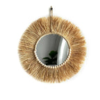 miroir soleil raphia