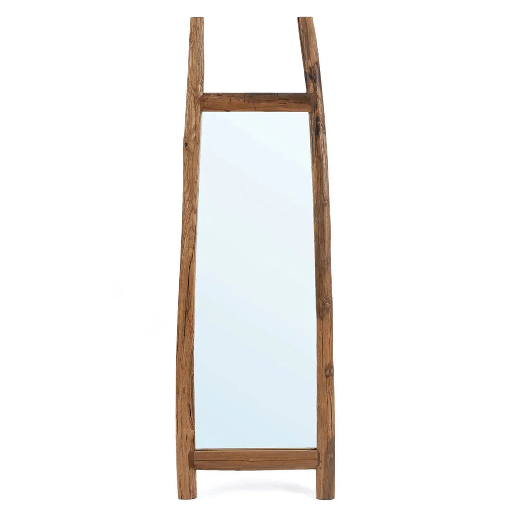 Miroir en teck recyclé 170 cm autoportant rectangulaire