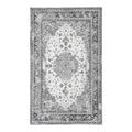 Paillasson persan en polyester noir et blanc 50x80 cm