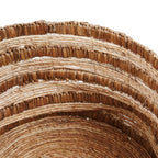 Panier en jacinthe d’eau naturel 54x54x36 cm