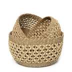 Deux paniers en osier naturels dans le produit Le panier Phu Quoc L_40