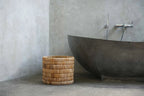 Panier de rangement rond en feuilles de bananier – Ø37 cm