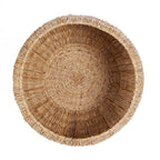 Panier rond en feuille de bananier naturel 58x37 cm
