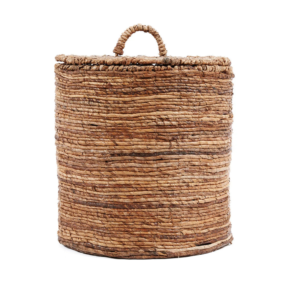 Paniers en feuilles de bananier naturel 50 cm – Lot de 2