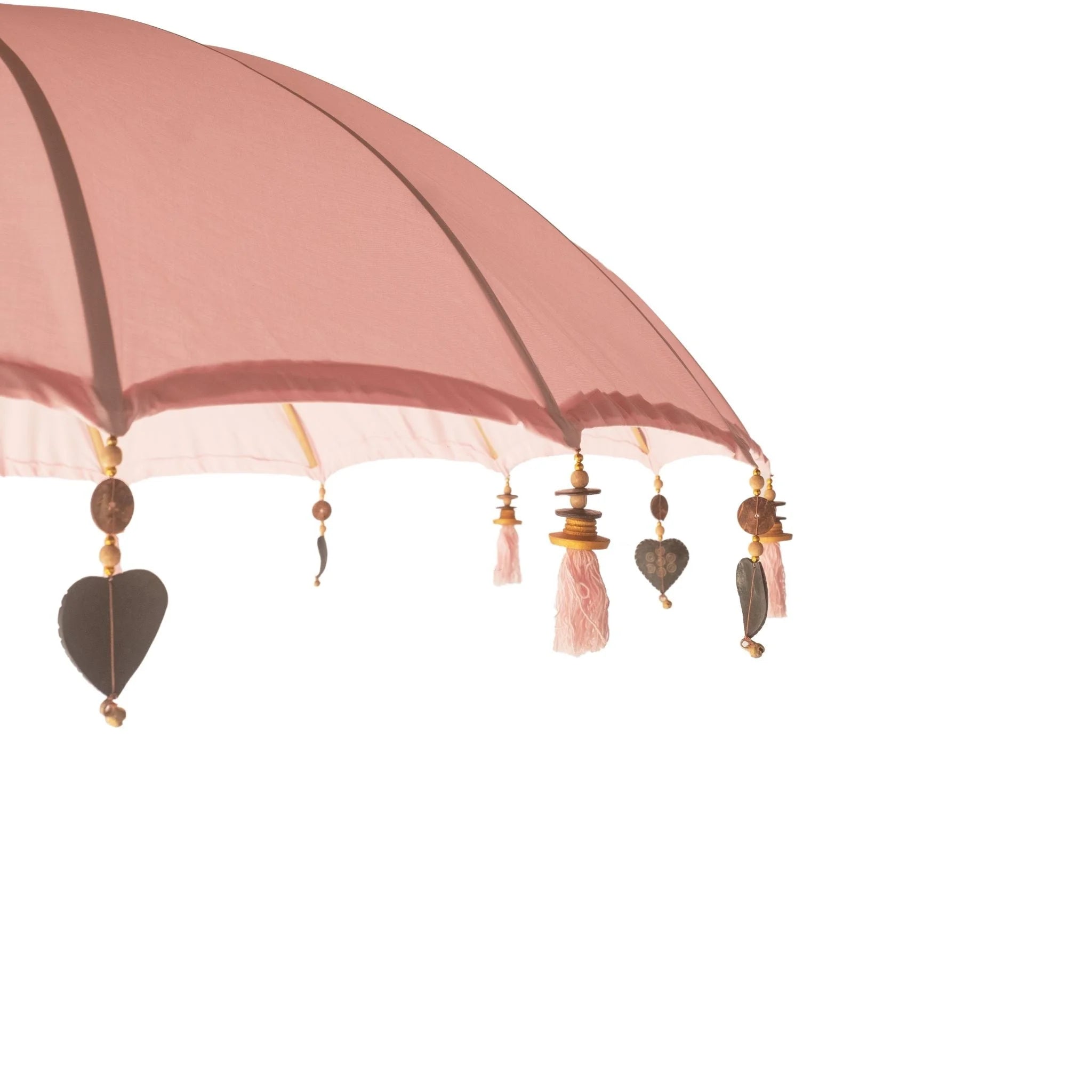 Parasol rose poudré 180 cm