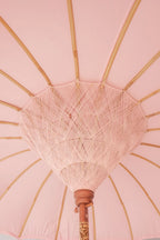 Parasol en tissu rose poudré 250 cm
