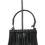 Luminaire suspendu noir en tissage, Le Pendentif P iege à Homard L