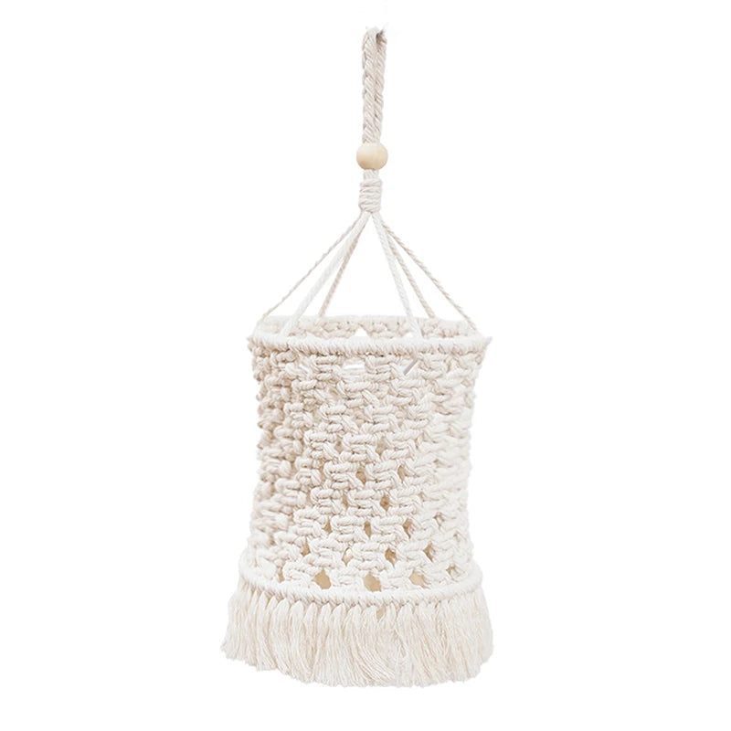 Petit abat-jour en macramé