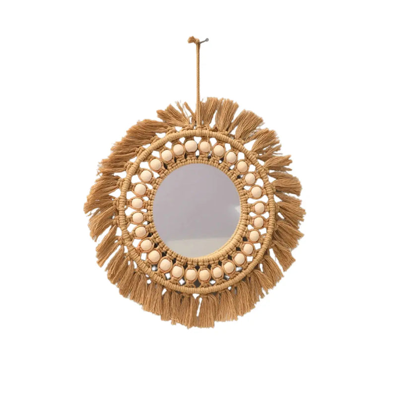 Petit miroir macramé