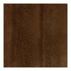 Tissu en fausse fourrure marron chocolat riche, texture plush dense, 130x180 cm