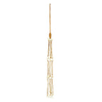 Collier de pendentif en bambou tressé couleur naturelle
