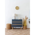 Pouf cylindrique naturel en jonc de mer tressé Ø40 cm