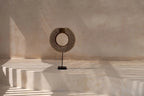 Sculpture murale en coquillage naturel sur socle 52 cm