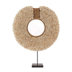Sculpture murale en coquillage naturel sur socle 52 cm