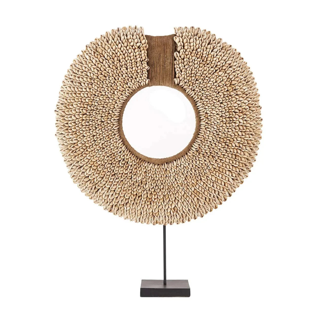 Sculpture murale en coquillage naturel sur socle 52 cm