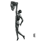 Sculpture murale grimpeur en résine E